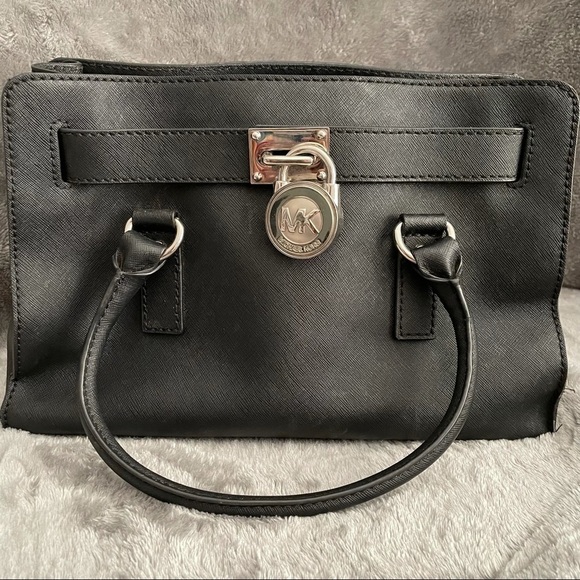 Michael Kors Hamilton Handbag Purse Classic Lock - Picture 2 of 16